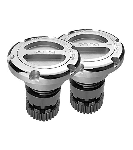 Mile Marker 549 Premium Locking Hubs for 2005 & Newer Super Duty Ford Trucks (F-250, F-350, F-450, F-550), 2 Pack