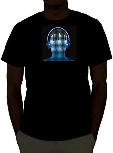 FLASHWEAR Sound Activated LED Light up Shirt - Over 30+ Designs