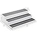 Alliebe Non-Skid 3-Tier Spice Rack Pantry Kitchen Cabinet Organizer 14-Inch Set of 2