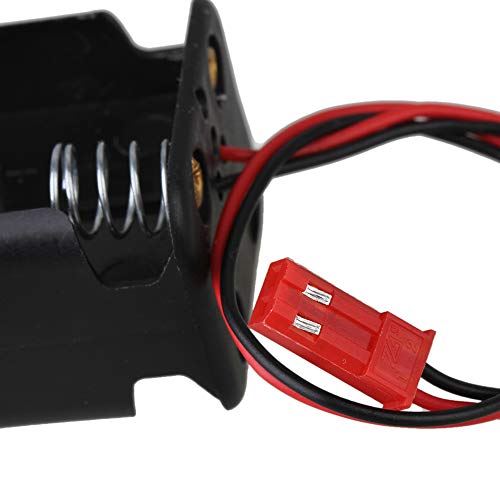BQLZR Schwarz Metall Kunststoff n10005 AA 1,5 v 4 Slot Batterie Box fit für rc Buggy LKW Rennwagen – Bild 6