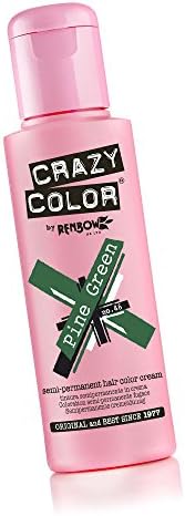 2 x Crazy Color Semi Permanent Hair Colour Dyes by Renbow 100ml Pine Green 46