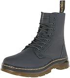 Dr. Martens Men's Combs Nylon Combat Boot, CHARCOAL, 9 UK/10 M US