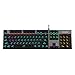 Philips Wired Mechanical RGB Gaming Keyboard | 16 Ambiglow Chroma FX & Customizable Key Light Maps | Anti-Ghosting, N-Key Rollover | Quick-Trigger, Soft-Click Philips-Brown Switches (SPK8404)