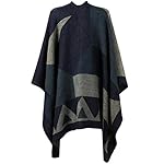 VBG VBIGER Women Winter Scarf Wrap Reversible Oversized Poncho Cape Cardigan Knitted Coat VBG VBIGER Women Winter Scarf Wrap Reversible Oversized Poncho Cape Cardigan Knitted Coat