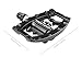 Venzo Dual Function Platform Multi-Use Compatible with Shimano SPD Mountain Bike Bicycle Sealed Clipless Pedals - Dual Platform Multi-Purpose - Great for Touring, Road, Trekking Bikes - Black