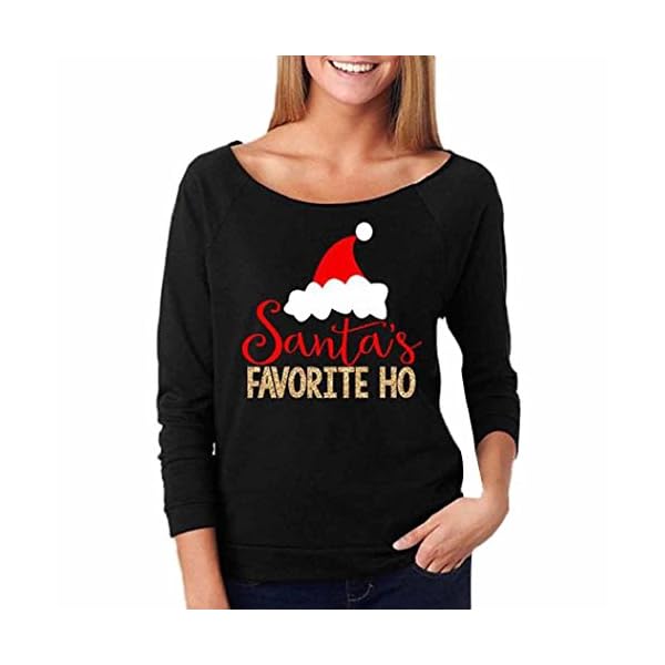 Han Shi Clearance Women Christmas Hat Print Blouse Fashion Pullover Tops Sweatshirt