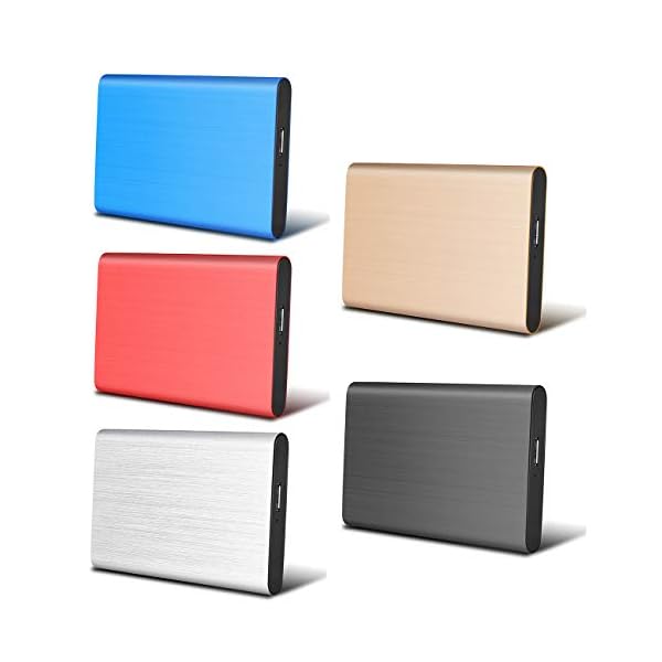 Externe Festplatte 2tb,USB 3.0 Tragbare Festplatte extern für PC, Mac, Desktop, Laptop, MacBook, Chromebook (2tb, Blau)