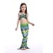PGXT Girl Kids Mermaid Tail Bikini Bathing 3PCS Swimsuit Beach SwimWear