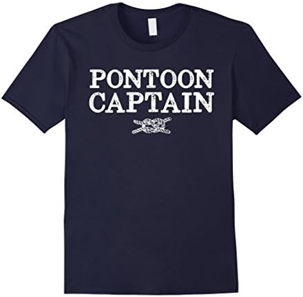 Mens Pontoon Captain - Funny Pontoon tshirts for men and women Large Navy