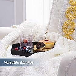 Bedsure Throw Blanket for Couch – Cream White