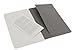Moleskine Cahier Journal (Set of 3), Large, Squared, Pebble Grey, Soft Cover (5 x 8.25)