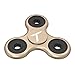 Trianium Fidget Spinner [Tri-Ranger Classic Charcoal-Black/Gold] Phone Stress Reducer toys for Kids, Adult [Flick+Spin] Single/both Hands Finger Figit Spinner Toys Perfect For Anxiety,Autism,Boredom