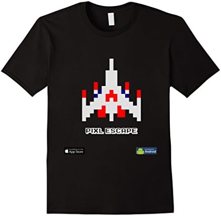 Pixl Escape: The Classic Galaga T-Shirt - Male Small - Black