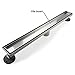 Neodrain 24-Inch Linear Shower Drain- with 2-in-1 Flat & Tile Insert Cover, Brushed 304 Stainless Steel Rectangle Shower Floor Drain,Floor Shower Drain