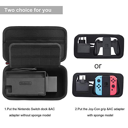 image for Bestico Travel Carry Case for Nintendo Switch with 10 Games Cartridge 