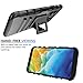 LG Stylo 5 Case with Tempered Glass Screen Protector,LG Stylo 5V Case,LG Stylo 5 Plus Cell Phone Case,Kickstand Dual Layer Heavy Duty Non Slip Shockproof Bumper Rugged Protective Cover Skin,Black
