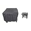 iCOVER-65-Inch-Heavy-Duty-water-proof-black-oxford-BBQ-Barbecue-grill-cover-for-gas-and-charcoal-combination-style-Grill-with-side-table-G21609-for-Brinkmann-char-broil-Nexgrill-Char-griller