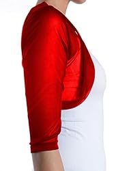 Fashion Secrets Junior`s Sheer Chiffon Bolero Shrug