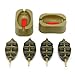 SAMSFX Fishing Inline Method Carp Fishing Feeders with Coarse for Fishing Bait Holder Tool (15g,20g,25g & Mould)