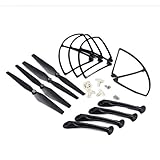 YouCute Spare Part Kit for syma X8C X8W X8G Rc Quadcopter Drone Black blade landing gear protecting frame main gear