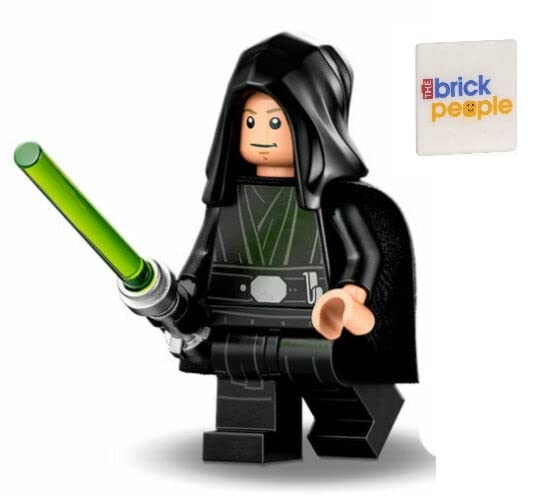 LEGO Star Wars: Luke Skywalker Jedi With Black Hand, Hair, and Lightsaber
