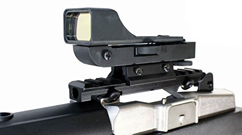 Reflex Sight with red dot with Single Rail Mount for Ruger Mini 14.