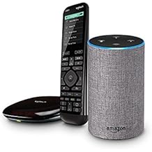 All-new Echo (2nd Generation) – Heather Gray Fabric + Logitech Harmony Elite