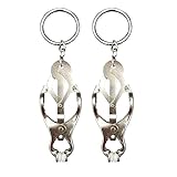 Ldoux Breast Nipple Clips Labia Clamp for Couple Flirting Heighten Arousal SM Restraint Bondage Sex Role Play Game, Bra Chains with Vaginal Clip for Nipple Sucker Nipple Torture