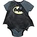 Batman Newborn/ Infant Baby Boys' Bodysuit with Cape Grey