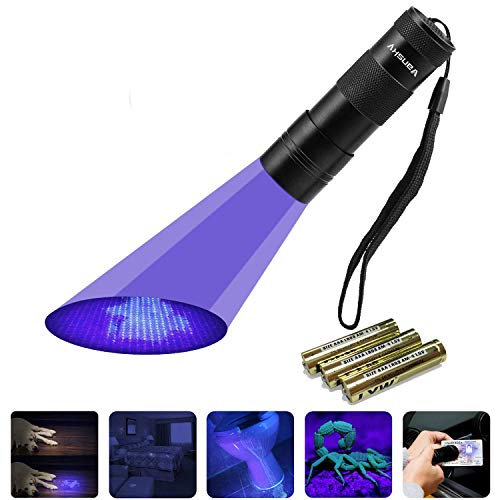 UV Torch, Vansky Pets Black Light 12Led Lights UV Dogs/Cats Urine