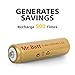 Mr.Batt NiCd Solar Rechargeable AA Batteries, 1000mAh 1.2V (8 Pack)