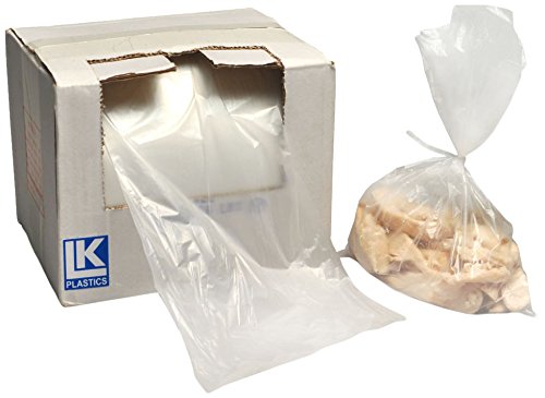 LK Packaging 12" x 18" 0.5 mil Utility Bags w/Twist Ties, 1000/RL
