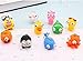 8 Pack Raised Eyes Doll Anti Stress Ball Vent Animal Keychain Squeezing Toys, Random Style