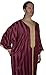 Moroccan Men Dress Caftan Handmade with Embroidery Tread Long Sleeve Burgundy