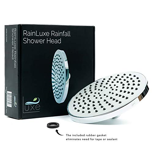 Luxe RainLuxe Shower Head Round High Pressure High Flow Showerhead