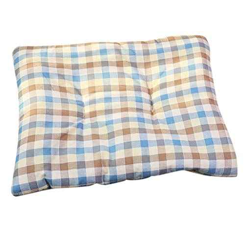 Inkach Pet Square Beds for Puppy Kitten Cave Bed Liner Soft Blanket Small Dogs Cats Sleep Bag Winter Warm Nest Kennel Sleeping Mat Pad Doggy House (XL, Coffee)