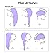 Hair Towel Wrap Turban, Microfiber Drying Bath Shower Head Wrap Towel with Buttons, Quick Magic Dryer, Dry Hair Hat Wrapped Bath Dry Cap, Super Absorbent (2 Pack)