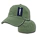 DECKY Vintage Fitted Polo Cap, Military Green, X-Large