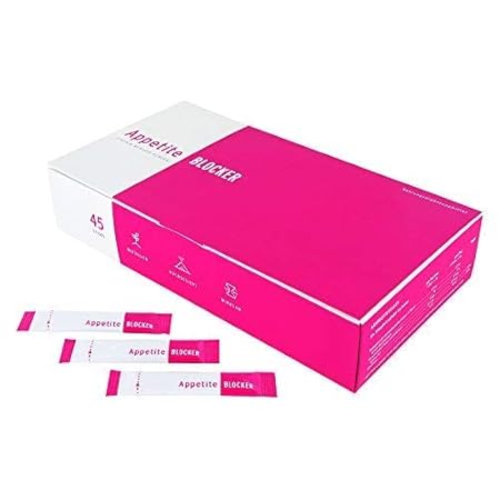 BeauNutrition Appetite Blocker - Appetitzügler zum Abnehmen mit Konjak/Glucomannan, Chrom und Jod - 45 Pulver Sticks