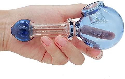 4.7 inch Pipe, Handmade Glass New Style Bub (Blue)