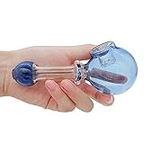 3.5 inch Pipe, Handmade Glass New Style Bub (Blue)