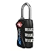 SkyRight Black TSA Travel Lock - Best Luggage Suitcase Lock