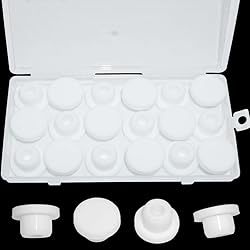 BOPOREAE 18 Pcs 16 mm Silicone Rubber Plug for