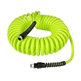 Flexzilla Polyurethane Recoil Hose, 1/4 in. x 25 ft, ZillaGreen - LP1425AFZ