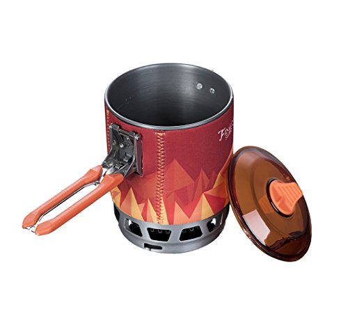 Bounabay Personal Cooking System Outdoor Hiking Camping Equipment Oven Portable Propane Gas Stove Burner,1L
