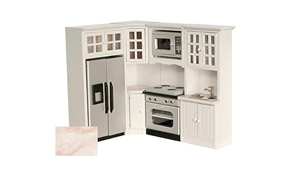 modern dollhouse kitchen
