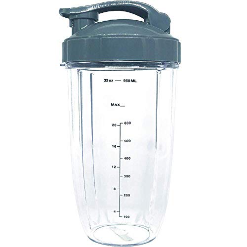 32oz Replacement cup for nutri bullet blender, 32oz Colossal Cup with Flip Top to Go lid ForNutri Bullet Nutribullet Blender,nutribullet cup and lid (1)