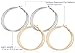 Silver Gold Black Rhodium Plate Hoop Earrings Set For Women Teen Jewelry Diamond Cut 3 Pairs … (GL3: Triple Hoop 2 Pairs)