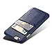 Iphone 6 Plus/6S Plus Wallet Phone Case, Slim Leather Back Case Cover With Credit Card Holder Blue Case