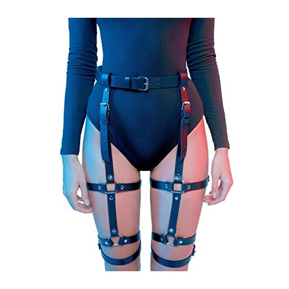 Homelix-Sexy-Punk-Leather-Waist-Anti-Slip-Clips-Harness-Gothic-Garter-Belt-For-Women-LP-003